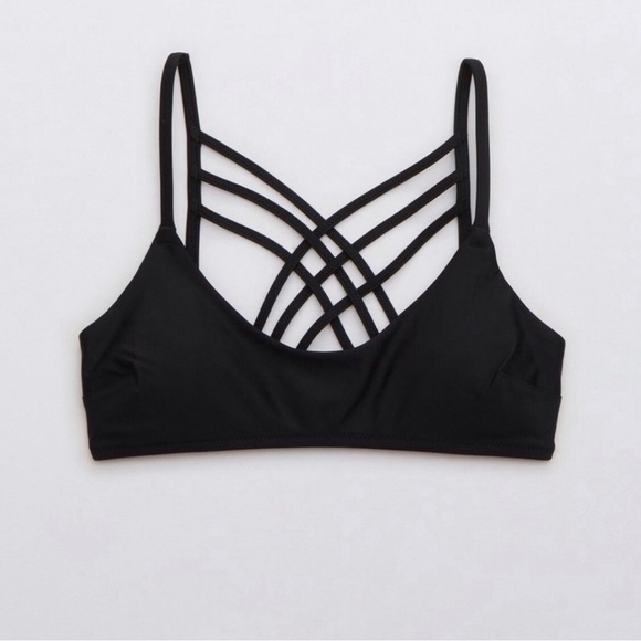 Aerie Scoop Strappy Bikini Swim Top M - Picture 1 of 5